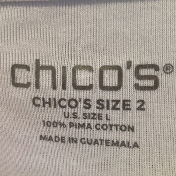 NWT Chico’s white shirt - Picture 3 of 5